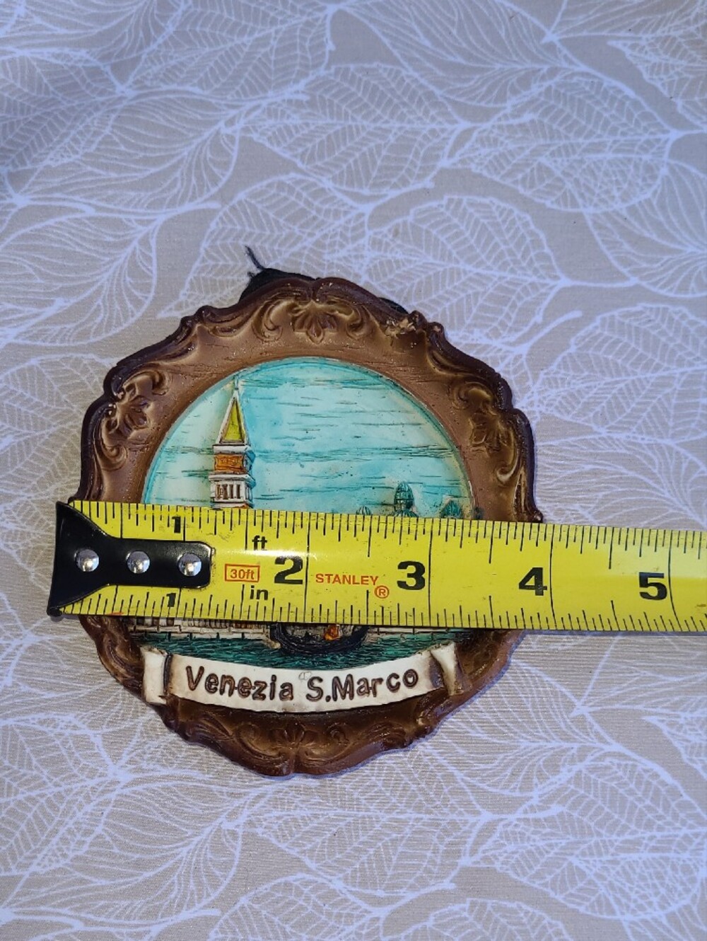 Wall Plaque Venezia S. Marco Decorative Plaque (4 inches) - Picture 4 of 4
